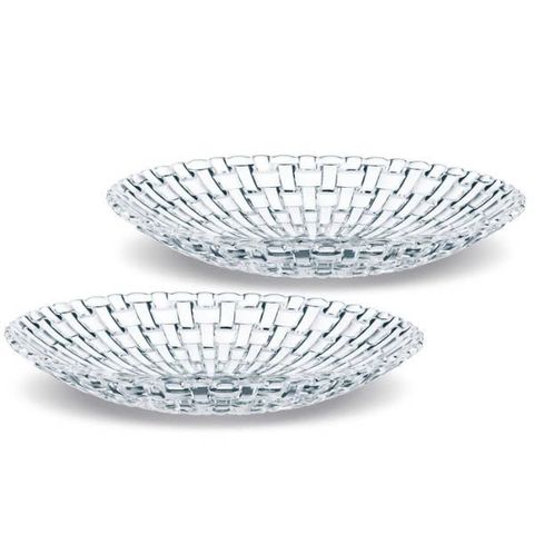 Bộ đĩa tròn Nachtmann Bossa Nova 21cm - 2 chiếc thủy tinh pha lê sang trọng cho bữa tiệc và trang trí nội thất hiện đại