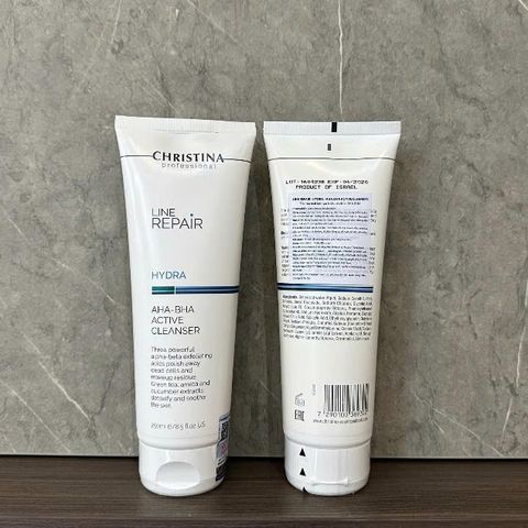 Sữa Rửa Mặt Làm Sạch Sâu AHA BHA Christina Line Repair 250ml - Phục Hồi Da, Ngăn Ngừa Lão Hóa, Chăm Sóc Da Mặt