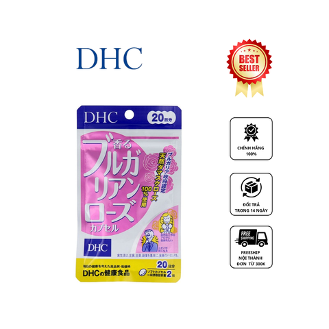 Viên uống tinh dầu hoa hồng DHC Nhật Bản hỗ trợ thơm cơ thể 202151