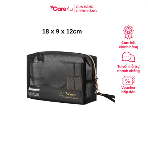Túi Đựng Mỹ Phẩm Care4U 18x9x12 cm - Sang Trọng, Siêu Nhẹ, Gọn Gàng, Được Thiết Kế Để Đi Du Lịch Hoặc Sử Dụng Hàng Ngày