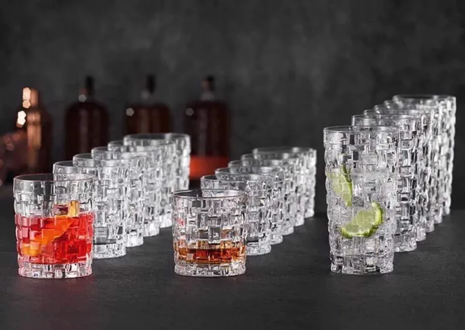 Bộ Cốc Nachtmann Bossa Nova 18 Chiếc - Ly Uống Nước Dài, Nước, và Rượu Whisky Bằng Thủy Tinh Sang Trọng cho Bàn Ăn