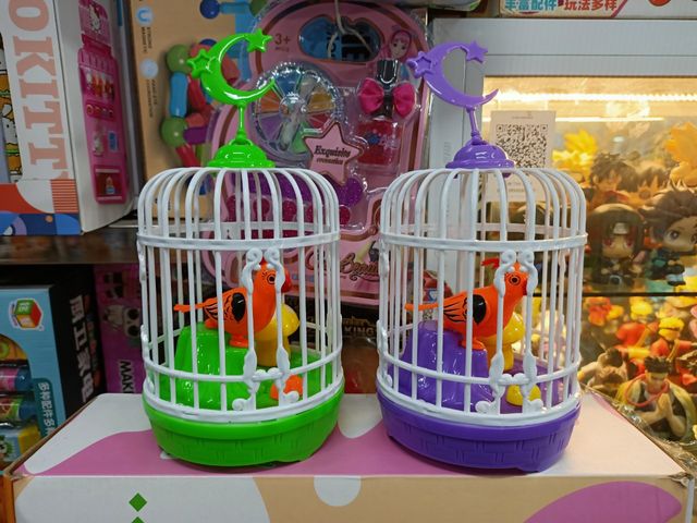 Đồ chơi lồng chim có đèn và âm thanh tiếng chim hót - giao ngẫu nhiên (5508A 888)