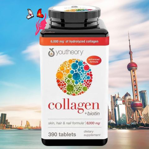 Viên uống Collagen Biotin hàng Mỹ 390 viên