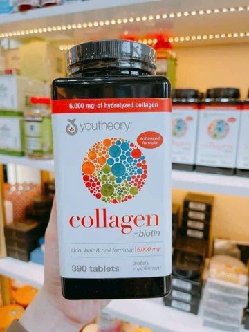 Viên uống Collagen Biotin hàng Mỹ 390 viên