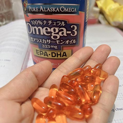 Dầu Cá Hồi Bổ mắt Omega-3  Pure Alaska hàng xách tay Nhật 450 viên