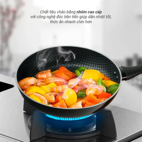 Chảo chống dính  đáy từ Nagakawa NAG2601 (26cm) - Sử dụng mọi loại bếp