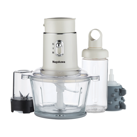 Máy Xay Thịt Đa Năng Nagakawa NAG0823 - 250W, Dung Tích 1,5L, Xay Thịt, Sinh Tố, Đồ Khô, Bóc Tỏi, Bảo Hành 12 Tháng