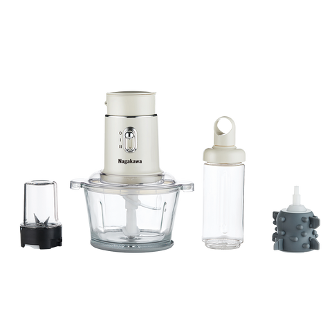 Máy Xay Thịt Đa Năng Nagakawa NAG0823 - 250W, Dung Tích 1,5L, Xay Thịt, Sinh Tố, Đồ Khô, Bóc Tỏi, Bảo Hành 12 Tháng
