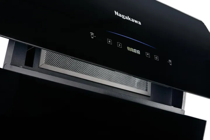 Máy Hút Mùi Kính Vát Cao Cấp Nagakawa NAG1854-70VM - Điều Khiển Leap Motion, Công Suất 1100m3/h, Bảo Hành 5 Năm