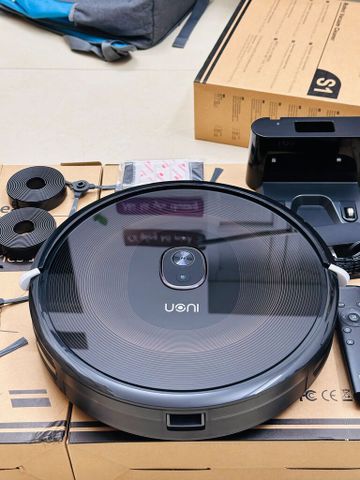Robot Hút Bụi Thông Minh UONI S1 - Mạnh Mẽ 3000Pa, Thời Gian Sử Dụng 120 Phút, Thiết Kế Mỏng 7.2cm - Phụ Kiện Full Box