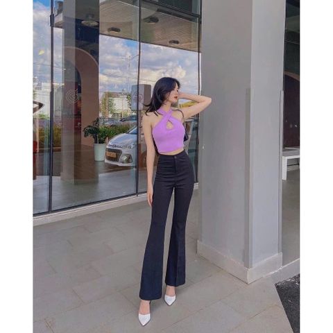 quần loe công sở chất tuyết mưa