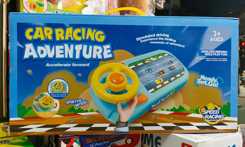 Đồ chơi vô lăng lái xe ô tô chạy bằng pin có nhạc 661-8 car racing adventure