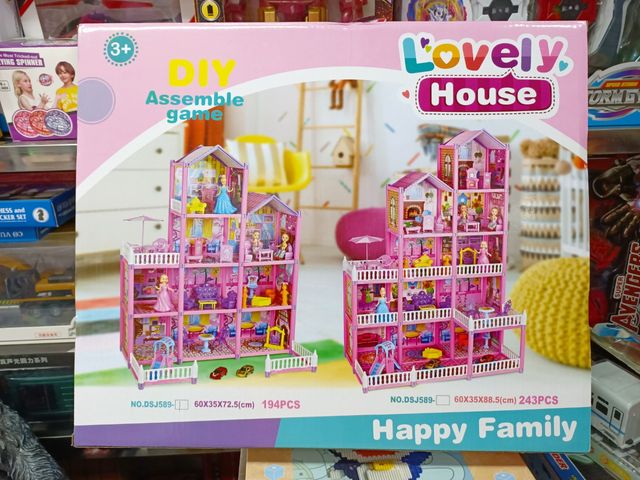 Đồ Chơi Lắp Ráp Ngôi Nhà Búp Bê Lovely House DSJ589 - Bộ Lego 500 Mảnh Kích Thích Sáng Tạo Cho Trẻ 6 Tuổi Trở Lên