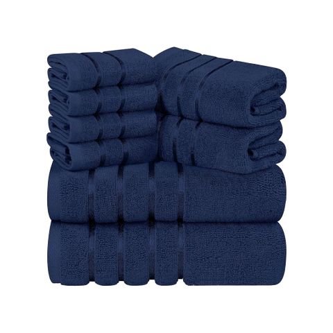 Bộ khăn tắm Utopia 8 Chiếc - Khăn bông 100% cotton mềm mại, thấm hút nhanh, an toàn cho da nhạy cảm - Khăn tắm, khăn mặt, khăn lau tay