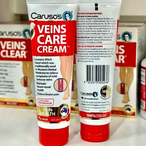 Kem bôi giảm suy giãn tĩnh mạch Veins Care Cream Úc 75g