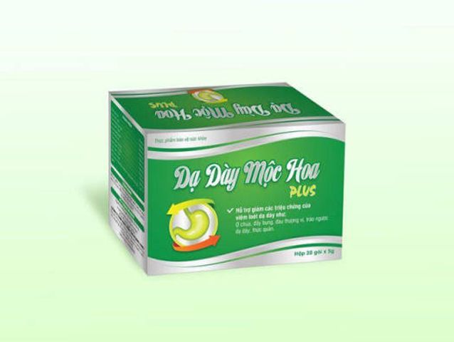 Dạ Dày Mộc Hoa Plus - Hỗ Trợ Trào Ngược Dạ Dày Dạng Bột, Giảm Đau, An Thần, Thanh Lọc Cơ Thể, Hộp 30 Gói 5g