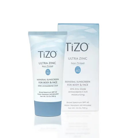 Kem Chống Nắng Khoáng Chất TiZO Không Màu SPF40 100g - Dưỡng Ẩm, Phù Hợp Mọi Loại Da, Chống Nắng An Toàn, Mỹ