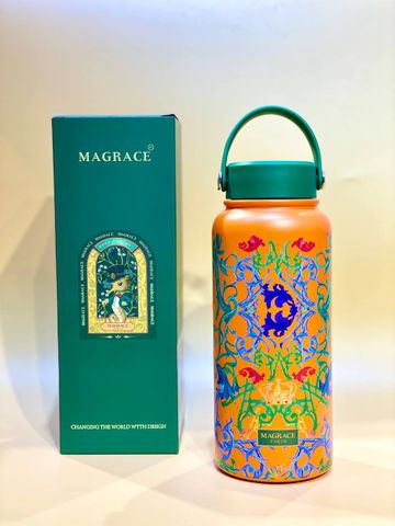 Bình Giữ Nhiệt Magrace Paris 1L Chất Liệu Cao Cấp - Giữ Nóng 12 Giờ, Giữ Lạnh 24 Giờ - Phong Cách Sang Trọng, Thời Trang 2023