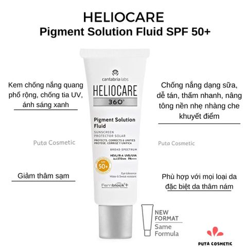 Kem chống nắng Heliocare 360 Pigment Solution Fluid 50ml