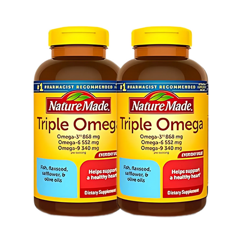 Viên Uống Triple Omega 74 Viên, Nature Made Của Mỹ