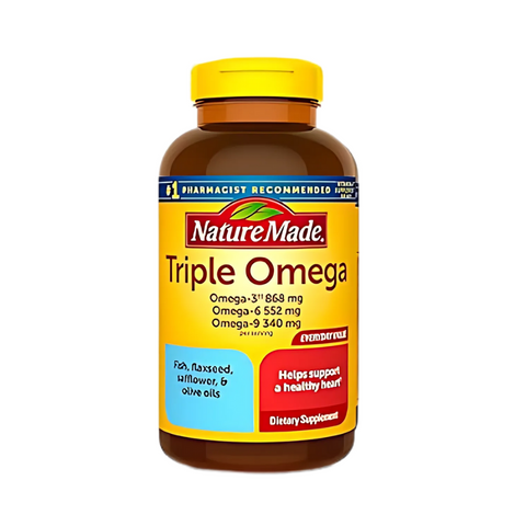 Viên Uống Triple Omega 74 Viên, Nature Made Của Mỹ