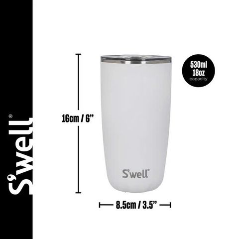 Cốc Giữ Nhiệt S’well Moonstone 530ml - Thiết Kế Thông Minh, Giữ Nhiệt Lâu, An Toàn, Dễ Dàng Vệ Sinh