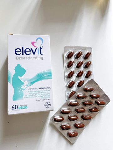 Viên uống bổ sắt Elevit Breastfeeding cho phụ nữ sau sinh hàng chuẩn Úc hộp 60v