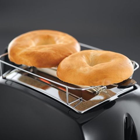 Máy Nướng Bánh Mỳ Russell Hobbs 850W Màu Đen - Điều Chỉnh 6 Mức Nướng, Kẹp Bánh Chất Lượng, Tự Động Định Tâm Bánh Mỳ