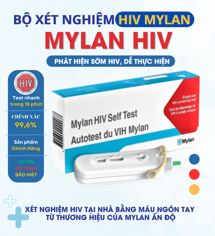 Bộ test xét nghiệm HIV Mylan Self Test - Chính Hãng của  ÚC, độ chính xác cao. 