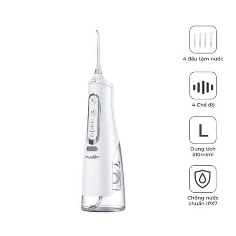 Máy Tăm Nước Magic Eco PRO-81 - Chăm Sóc Răng Miệng Toàn Diện, Chống Bám Bụi, 4 Chế Độ Làm Sạch Linh Hoạt, Chất Lượng Nha Khoa