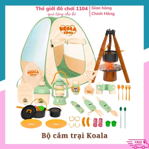 Lều Đồ Chơi Cắm Trại Koala Cho Bé – Bộ 47 Chi Tiết Hoàn Hảo Cho Trải Nghiệm Thực Tế - Đồ Chơi Camping