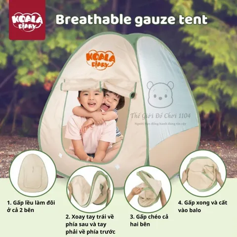 Lều Đồ Chơi Cắm Trại Koala Cho Bé – Bộ 47 Chi Tiết Hoàn Hảo Cho Trải Nghiệm Thực Tế - Đồ Chơi Camping