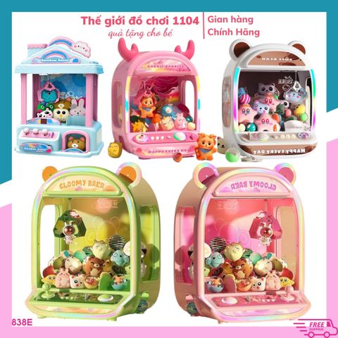 Máy Gắp Thú Mini Cute Bear Lớn - Đồ Chơi Gắp Thú Bông Xoay 360 Độ Dễ Thương Cho Trẻ Em, Rèn Luyện Kỹ Năng Khéo Léo