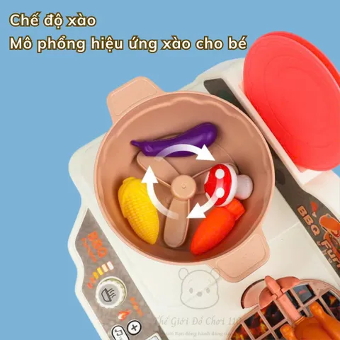Bộ Đồ Chơi Nấu Ăn BBQ Hiệu Ứng Hơi Nước – Cho Bé Trải Nghiệm Chân Thực
