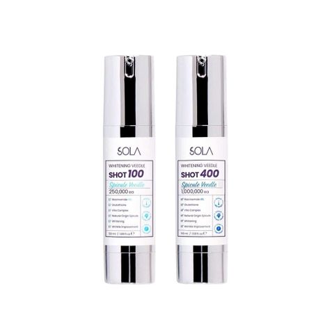 Vi Kim Sinh Học SOLA Whitening Veedle Shot - Serum Làm Sáng Da, Cung Cấp Độ Ẩm, Giảm Thâm Nám, Chống Lão Hóa Từ Thiên Nhiên