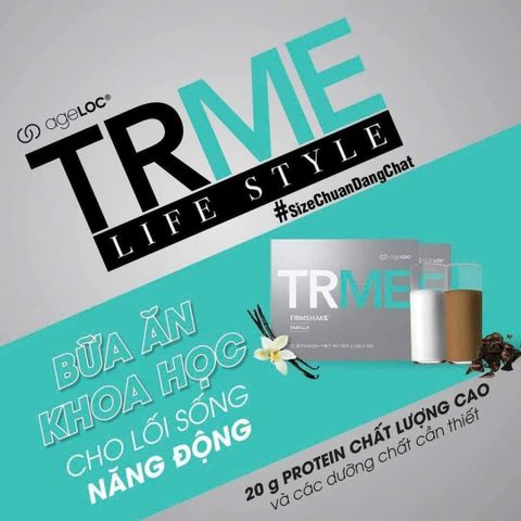 Bộ 2 hộp Thực phẩm bổ sung Nuskin ageLOC TRME TRIMSHAKE socola và vani - Giải pháp kiểm soát cân nặng, cung cấp năng lượng và dinh dưỡng cho da