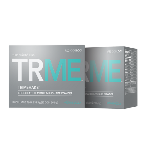 Bộ 2 hộp Thực phẩm bổ sung Nuskin ageLOC TRME TRIMSHAKE socola và vani - Giải pháp kiểm soát cân nặng, cung cấp năng lượng và dinh dưỡng cho da