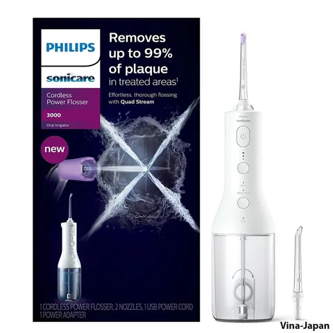 Máy Tăm Nước Philips HX3826/31 Sonicare 3000 – Công Nghệ Quad Stream, Sạc Nhanh, Làm Sạch Hiệu Quả Trong 60 Giây