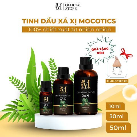 Tinh dầu xá xị nguyên chất Mocotics dung tích 5ml - 50ml giúp khử mùi, làm thơm phòng, oto hiệu quả