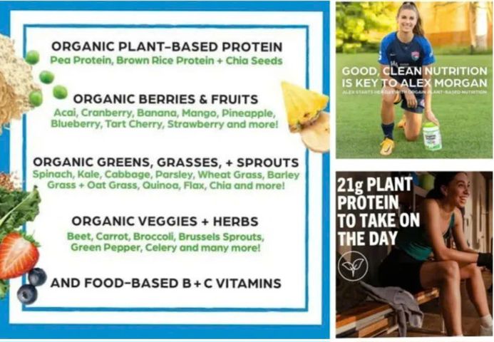 Bột Đạm Thực Vật Hữu Cơ Orgain Organic Protein 1.24kg - Hương Vị Vani - Bổ Sung Protein Tự Nhiên Cho Người Tập Gym và Ăn Chay