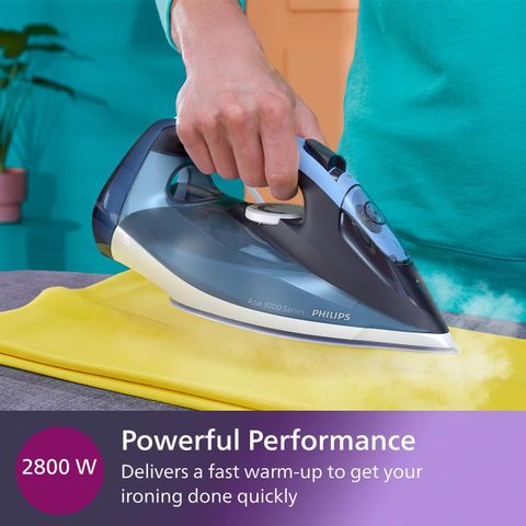 Bàn là hơi nước Philips Azur Series 7000 DST7020/20 2800W - Công suất mạnh, hơi phun 250g, hệ thống chống nhỏ giọt, dễ sử dụng