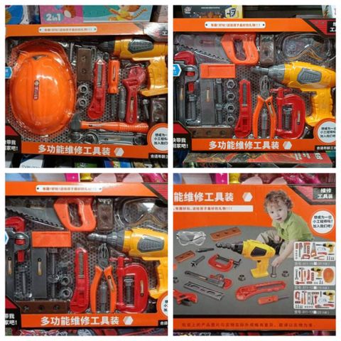 Đồ Chơi Máy Khoan Phát Tiếng Kêu 011-12 - Dụng Cụ Hỗ Trợ Cơ Khí Phát Triển Sáng Tạo Cho Trẻ Em Tuổi 3+