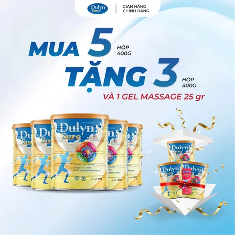 [MUA 5 TẶNG 3 ] Sữa Bột Xương Khớp Dulyn Sure 400G Cải Thiện Xương Khớp,Ngăn Ngừa Thoái Hóa,Phòng Chống Loãng Xương