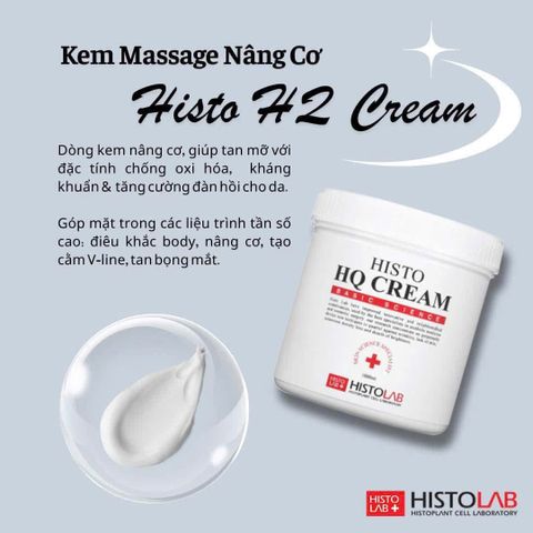 Kem Massage Nâng Cơ Mặt Histolab Histo HQ Cream 1000g - Dưỡng Ẩm, Giúp Da Mịn Màng, Tươi Trẻ, Thư Giãn Cho Mọi Loại Da
