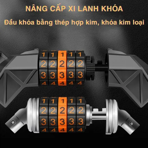 Khóa Dây Xe Đạp Lõi Thép Mật Mã 5 Số Cao Cấp Chống Trộm PÊ ĐAN SHOP