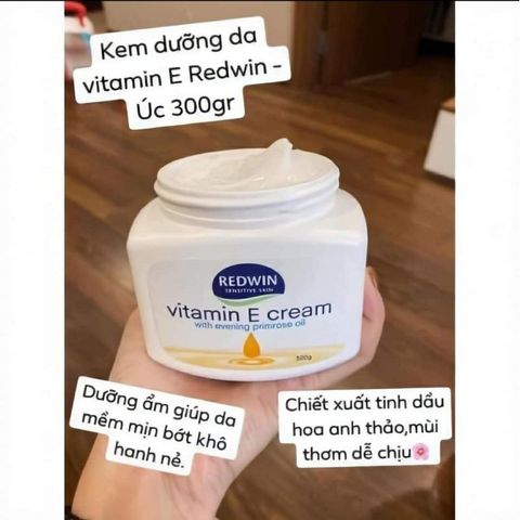 Kem dưỡng da mềm mịn Redwin Vitamin E Cream 300g Úc
