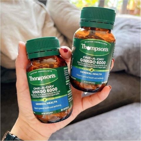 Viên uống bổ não Thompsons One-A-Day Ginkgo 6000 hàng chuẩn mới về