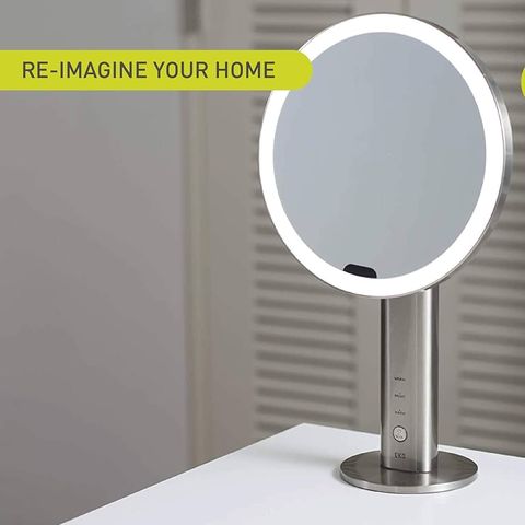 Gương Trang Điểm Cảm Biến Thông Minh EKO EK5288MT-1X - Gương LED Siêu Rõ, Sạc USB, Chế Độ Ánh Sáng Tùy Chỉnh, Kính Lúp 5X