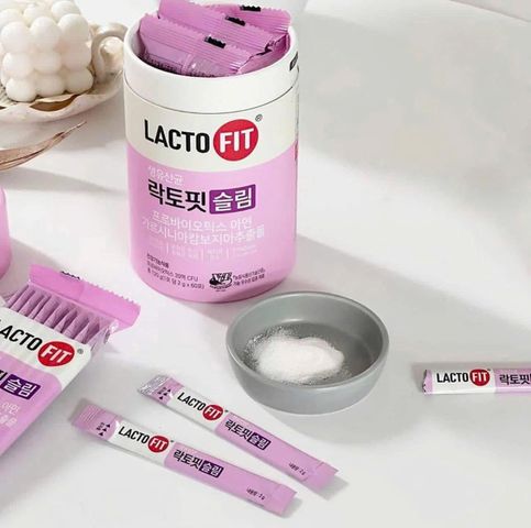 Men Vi Sinh Hỗ Trợ Giảm Cân Lacto Fit Slim 2g x 60 Gói - Bổ Sung Lợi Khuẩn, Giảm Mỡ, Dinh Dưỡng Đường Ruột Tốt Hơn