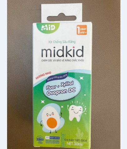 Xịt Chống Sâu Răng Midkid 30ml Dành Cho Bé Từ 1-6 Tuổi - Giải Pháp Ngăn Ngừa Sâu Răng An Toàn, Hiệu Quả Từ Nhật Bản